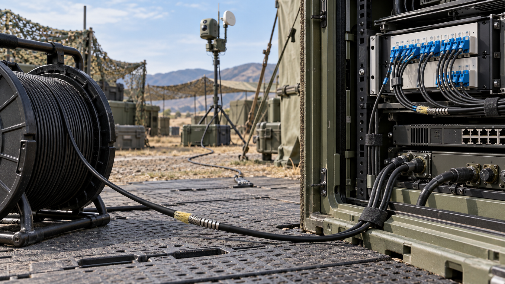 Military and Defense armored fiber application