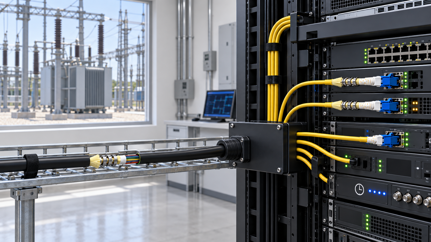 Utilities armored fiber application
